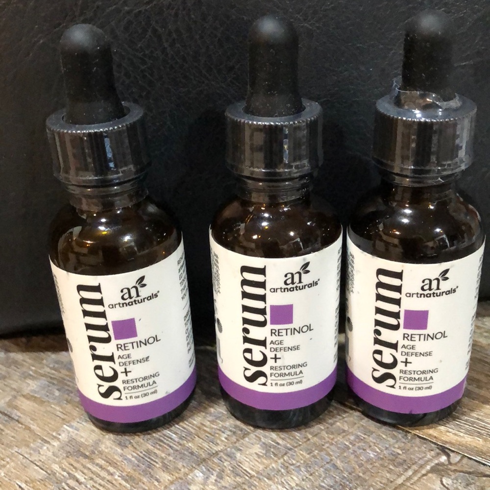 ART NATURALS AGE-DEFYING RETINOL SERUM LOT OF 3